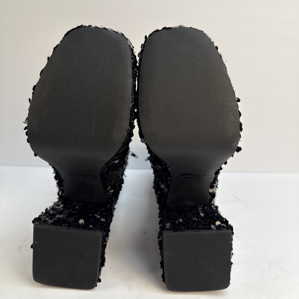 Abound‎ Women's Size 7M Black Sequin Side Zip Platform Ankle Boots NWOB - Picture 10 of 11